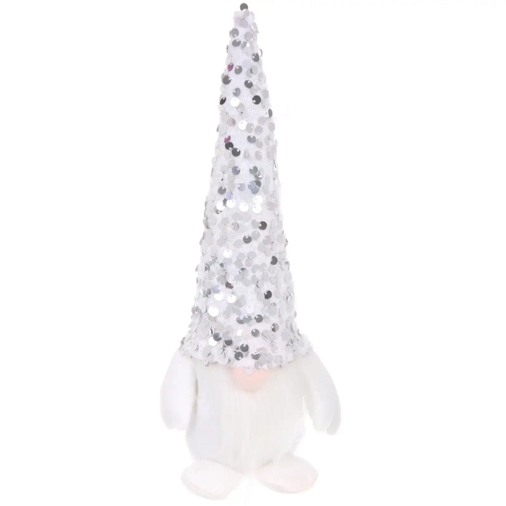 Сувенир с подстветкой «Волшебный лесовичок» 9*7*27 см, серебро