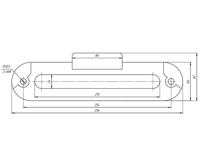 Клюз лебедки для стального троса