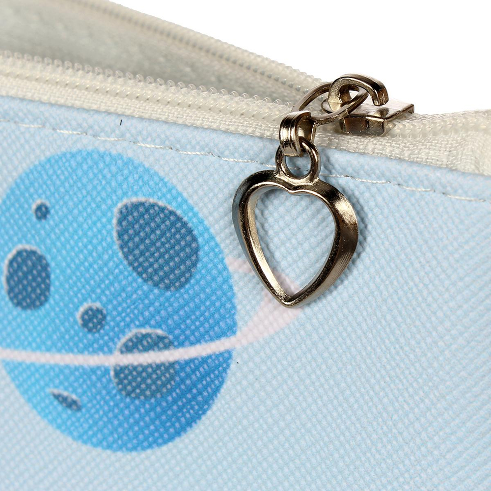 Пенал-косметичка"Космонавт" кожзам, 20*9см ,3 цвета микс, в инд.пакете, C-40653