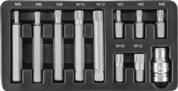 S29H4111S Набор вставок-бит 10 мм DR SPLINE с переходником, 11 предметов