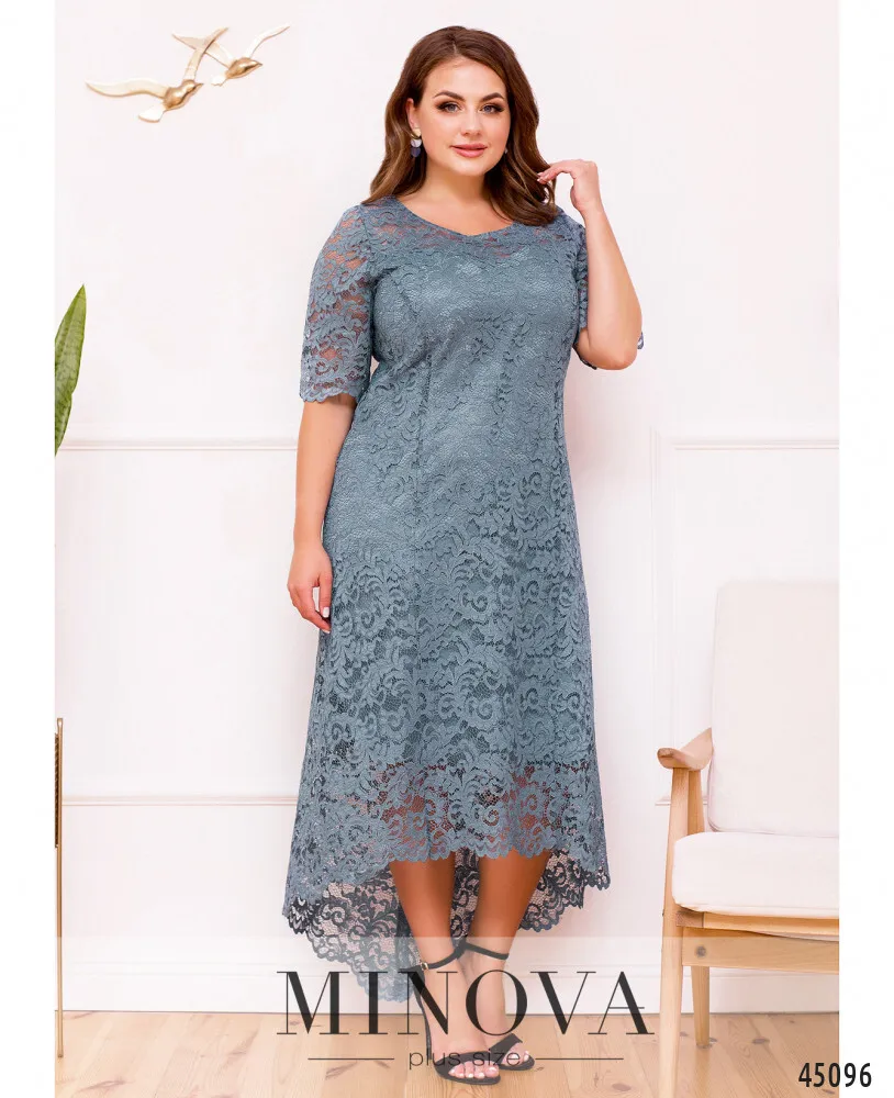 Платье 18-025-Дымчато-синий Minova
