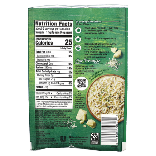 Knorr, смесь соусов альфредо, 45 г (1,6 унции)