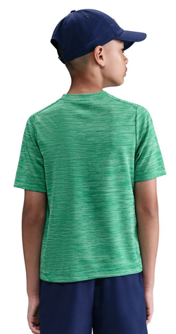 Детская теннисная футболка Nike Boys Multi Dri-FIT Short-Sleeve - stadium green/pure/white