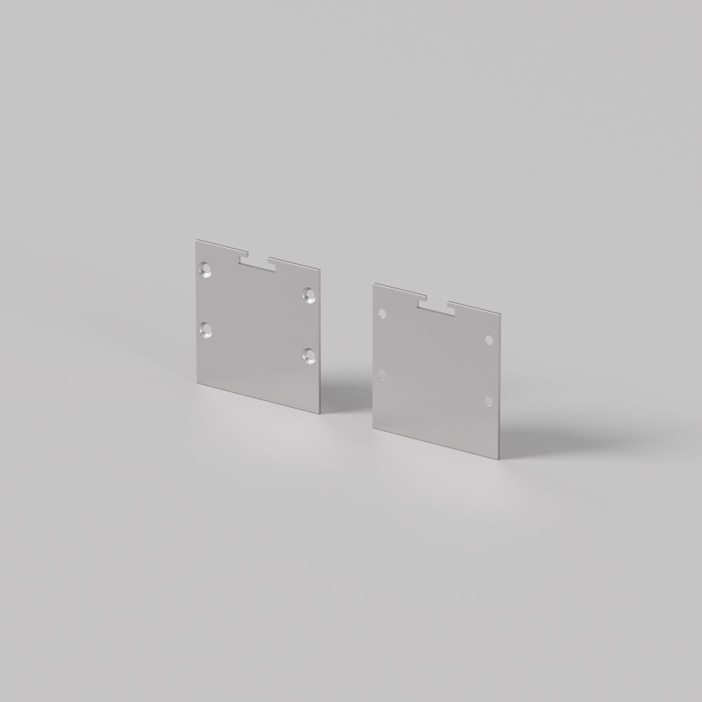 Комплект заглушек (для профиля 35×35) 2 шт., Maytoni ALM-35-S-EC 642037