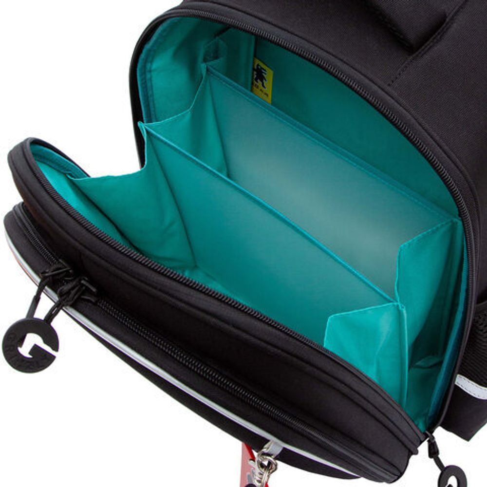 Ранец GRIZZLY анатомическая спинка, c бейджем, для мальчиков, "THE COOLEST", 36х28х20 см, RAz-587-9/1