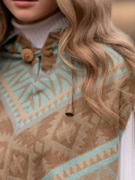 пончо женское