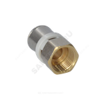 Муфта МП латунь никель пресс Дн 16х3/4" ВР ГОСТ 32415-2013 8002 Aquasfera 8002-02