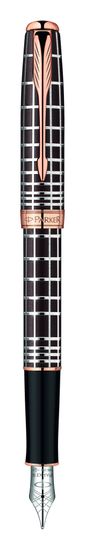 Перьевая ручка Parker Sonnet F531 PREMIUM Masculine, цвет: Brown PGT, перо: F,золото 18К, 1859480