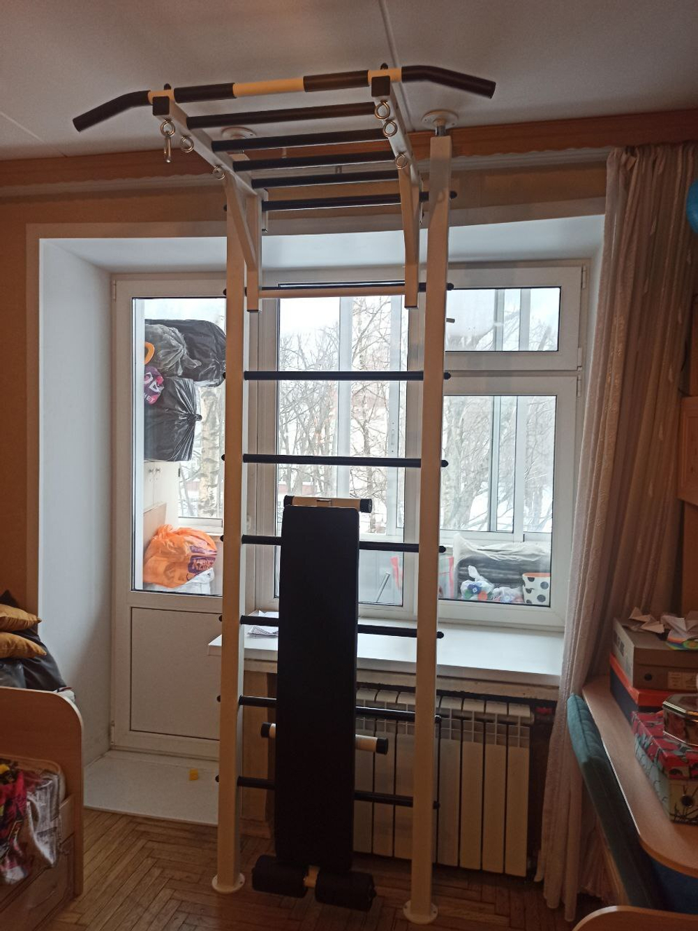 Монтаж шведской стенки Sv Sport враспор