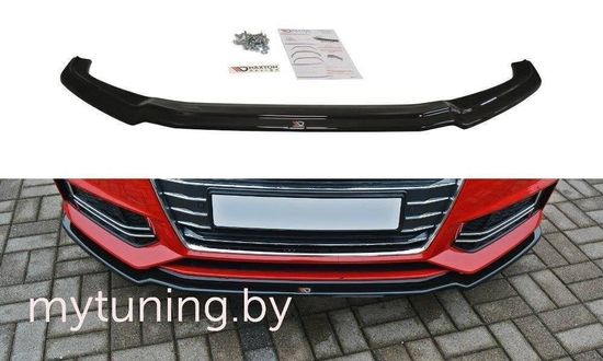Сплиттер бампера переднего V.3 для AUDI S4 / A4 B9 S-Line (15-...)