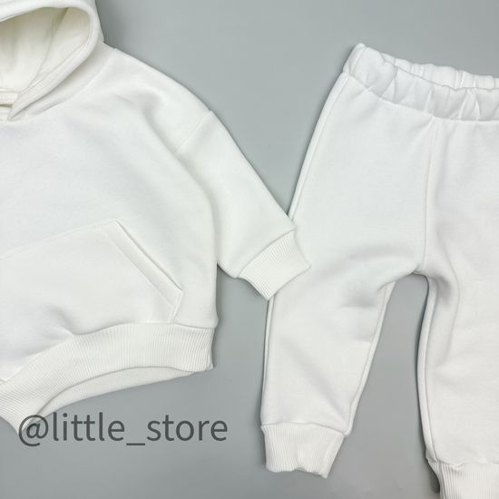 Комплект из футера с начесом "Bright" Молоко