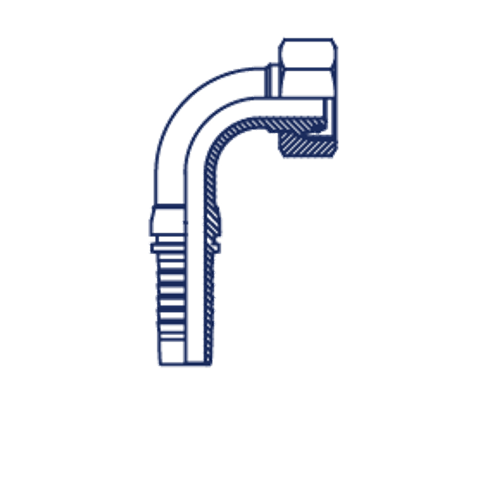 Фитинг DN 10 DKO-L (Г) 22x1.5 15 (90)