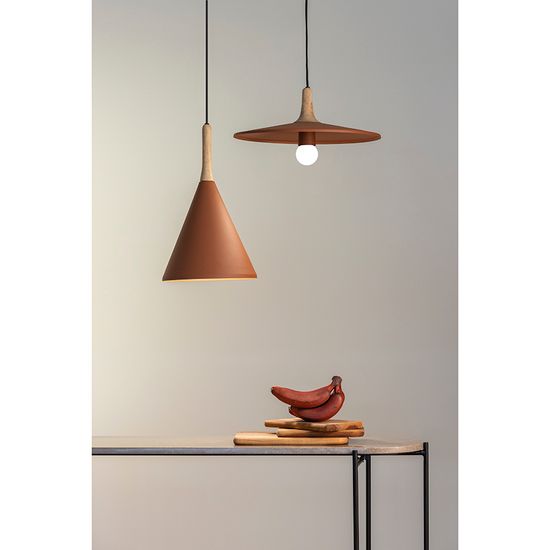 Светильник подвесной mango pyor, D29х26 см, коричневый