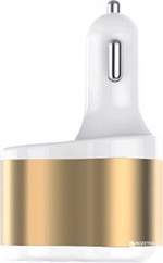 АЗУ с кабелем lightning/micro 2USB 2.1А  Modocee (M3) gold