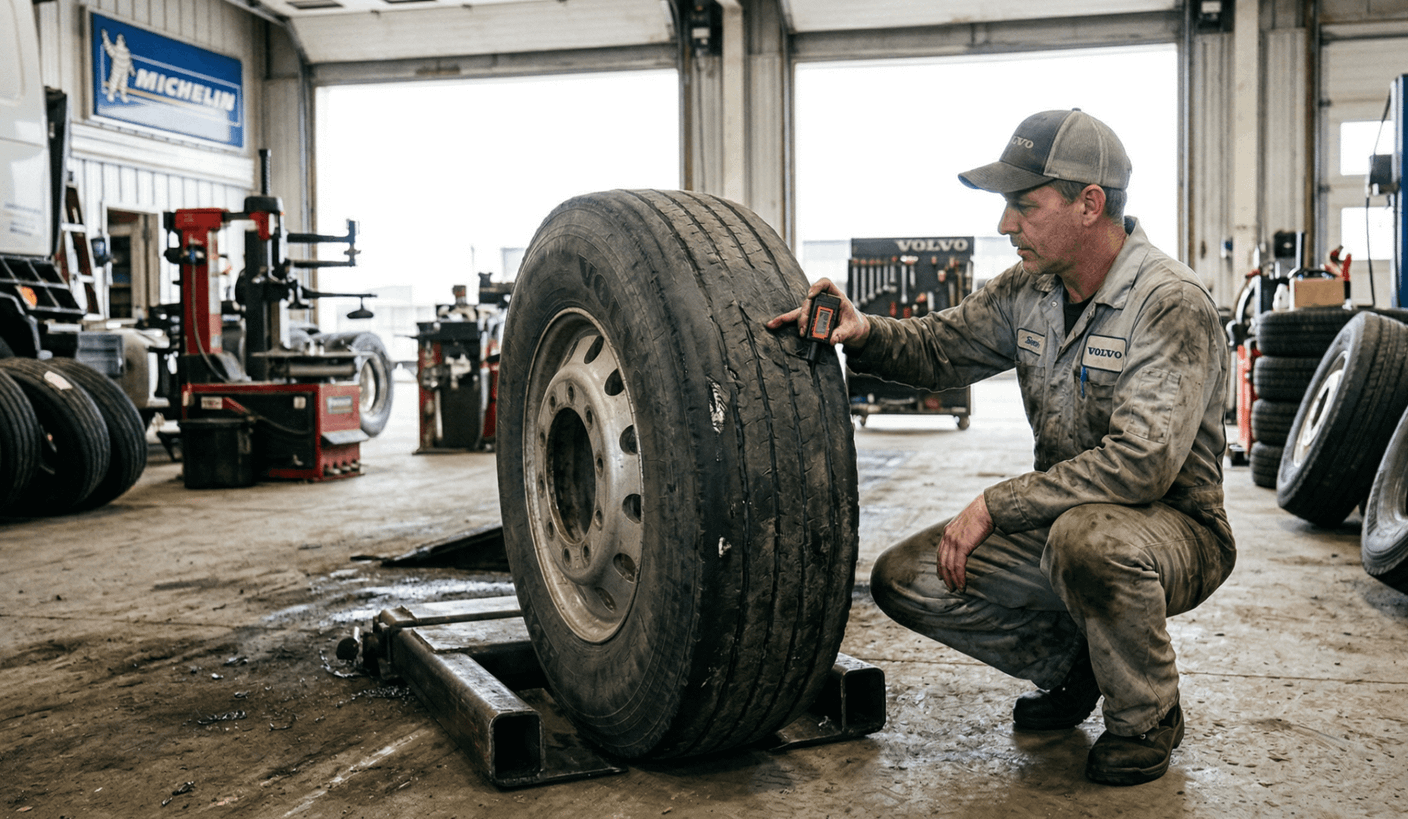 Когда нужно менять грузовые шины: признаки износа