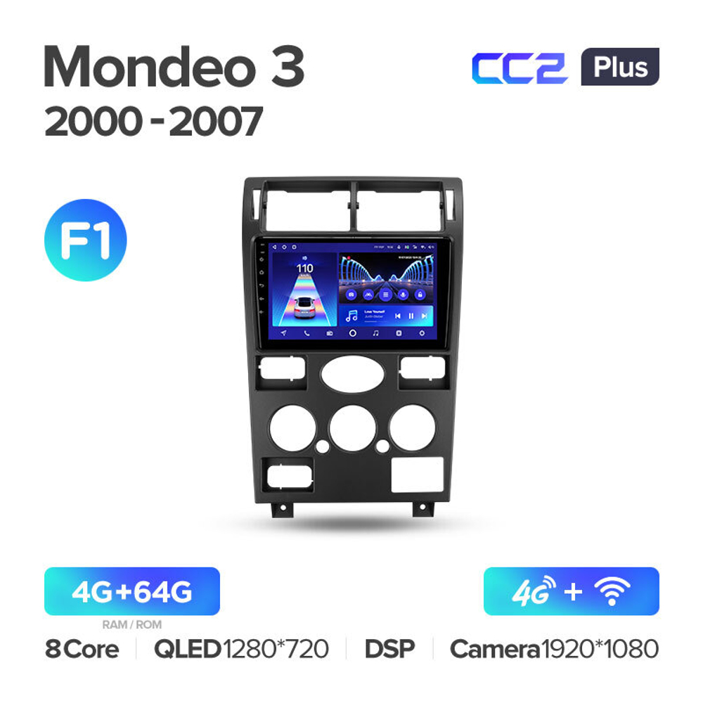 Teyes CC2 Plus 9"для Ford Mondeo 3 2000-2007 (тип2)