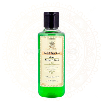 Гель для умывания Khadi Natural Ним и Тулси Neem and Tulsi 210 мл