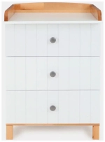 Комод RANT "BAMBOO" 64см 3 ящ. (арт.111) Cloud White Коллекция White