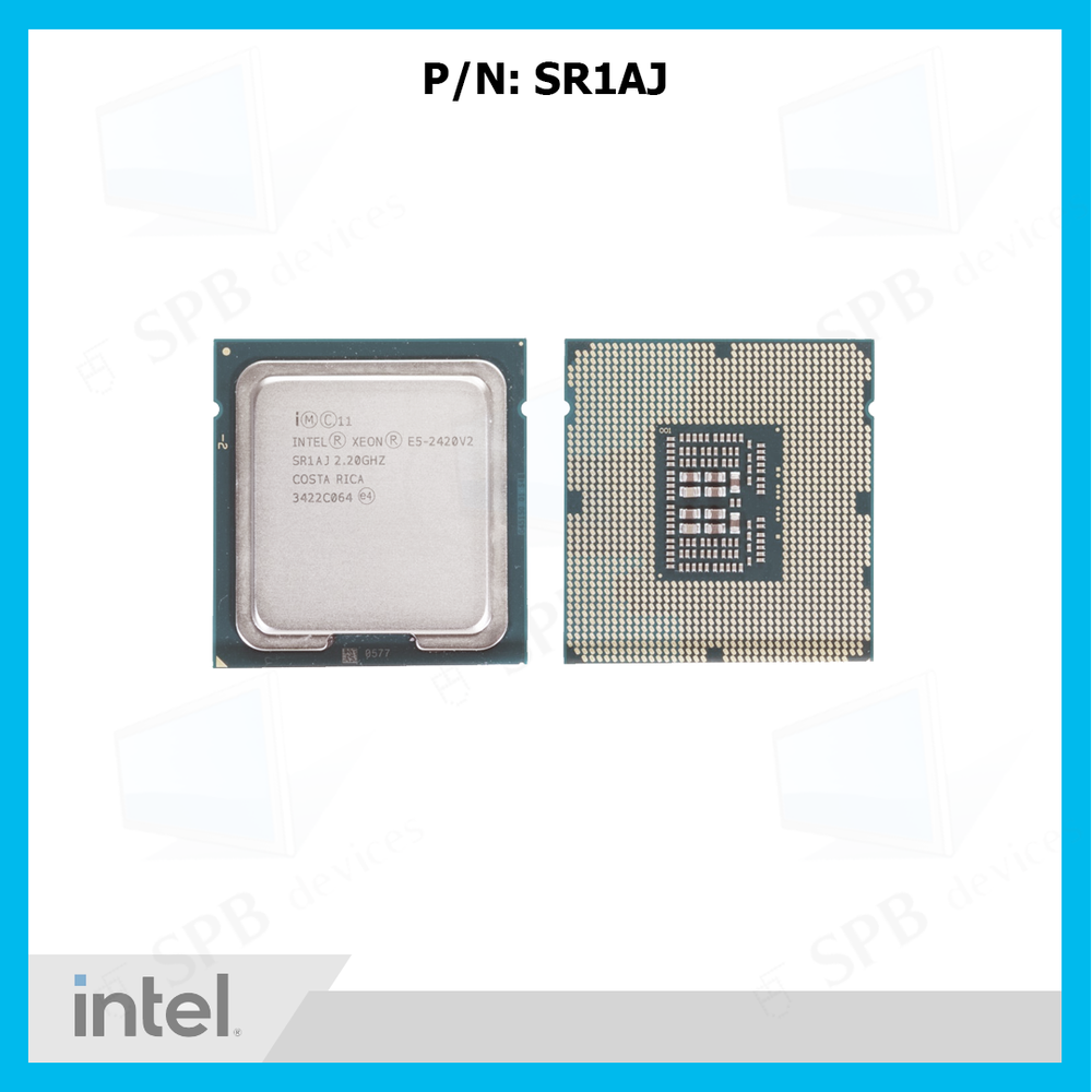 Процессор Intel Xeon E5-2420v2 (2.2GHz 6C 15MB Cache 7.2GT/s QPI Turbo 80W DDR3-1333MHz) 6 Cores , SR1AJ , oem