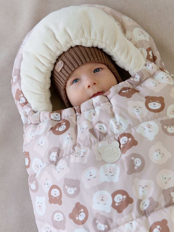 Кокон зимний для новорожденных 