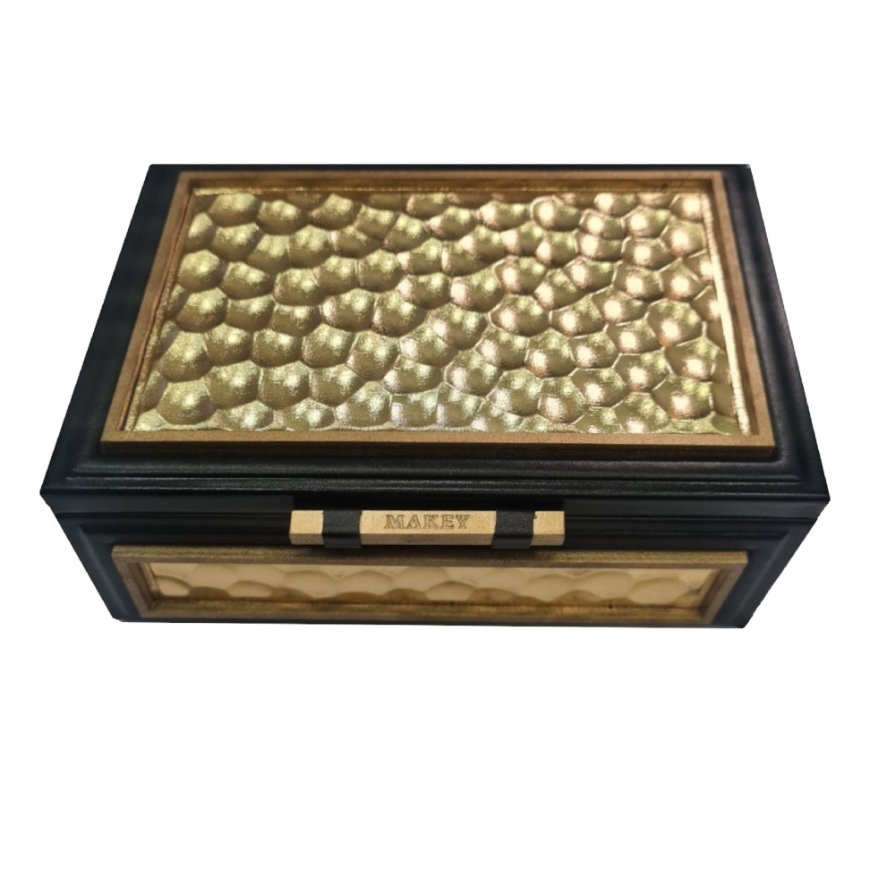 Шкатулка прямоугольная «Turtle». Цвет черный