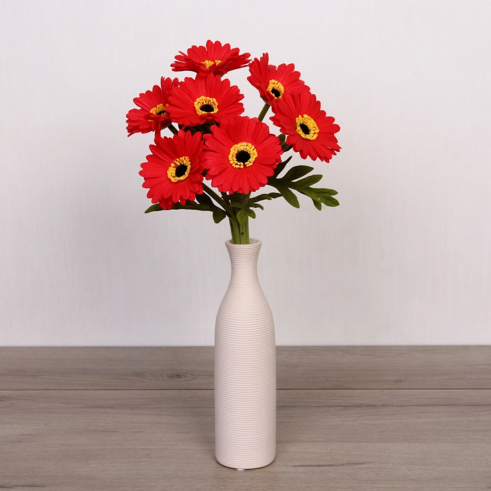 Цветы искусственные «Natur» 33см Герберы 7шт красные