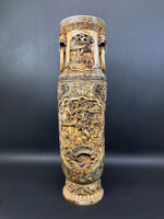 Монументальная резная ваза из кости