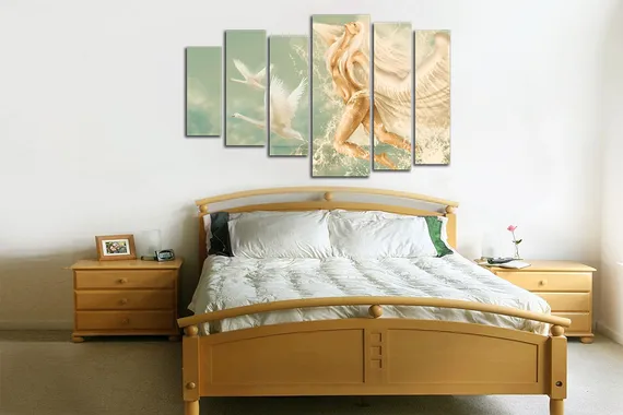 Модульная картина "Небесная дева"