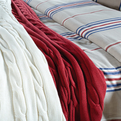 Плед 130x170 Casual Avenue Messina красный вид