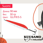 Блесна колебалка Kuusamo Suomi 80/25 GL/GR/FYe/R-C UV