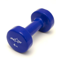 Гантель виниловая STARFIT DB-101 4 кг, фиолетовый