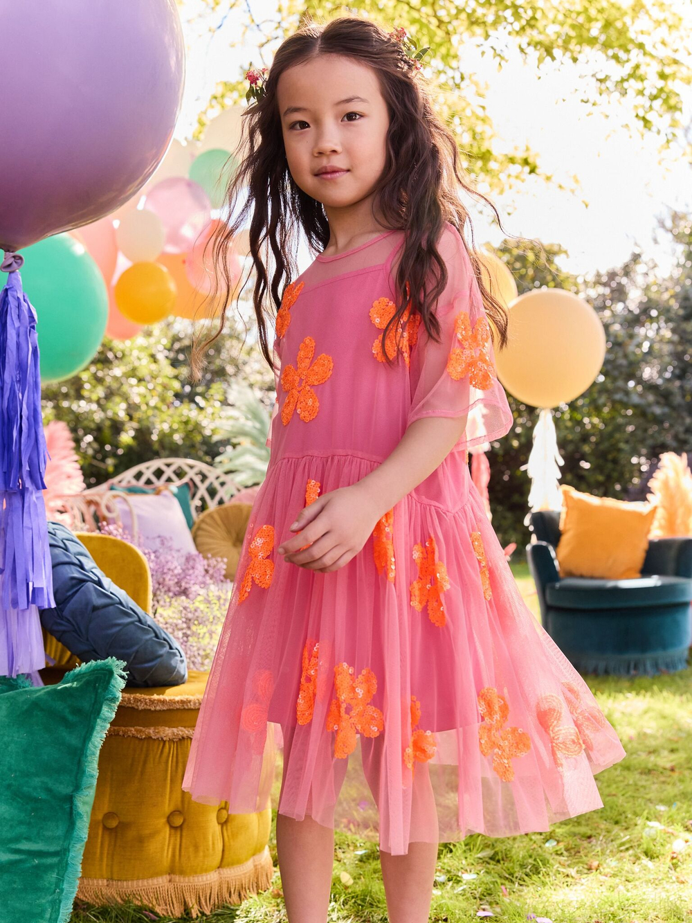Платье для девочки Next AC6-248, Розовый