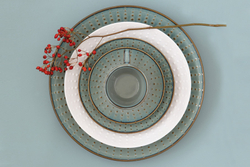 Тарелка 21см Easy Life Drops белая