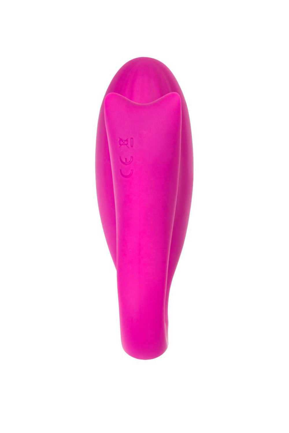 Розовый вибратор для пар Dolphy с пультом ДУ (Цвет: розовый)