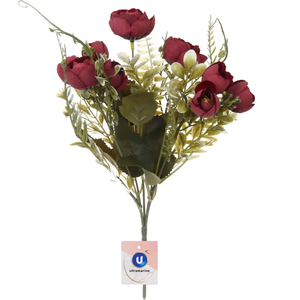 Искусственные цветы «Летнее вдохновение» Пионы 28см цвет бордовый