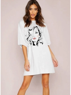 Футболка с девушкой