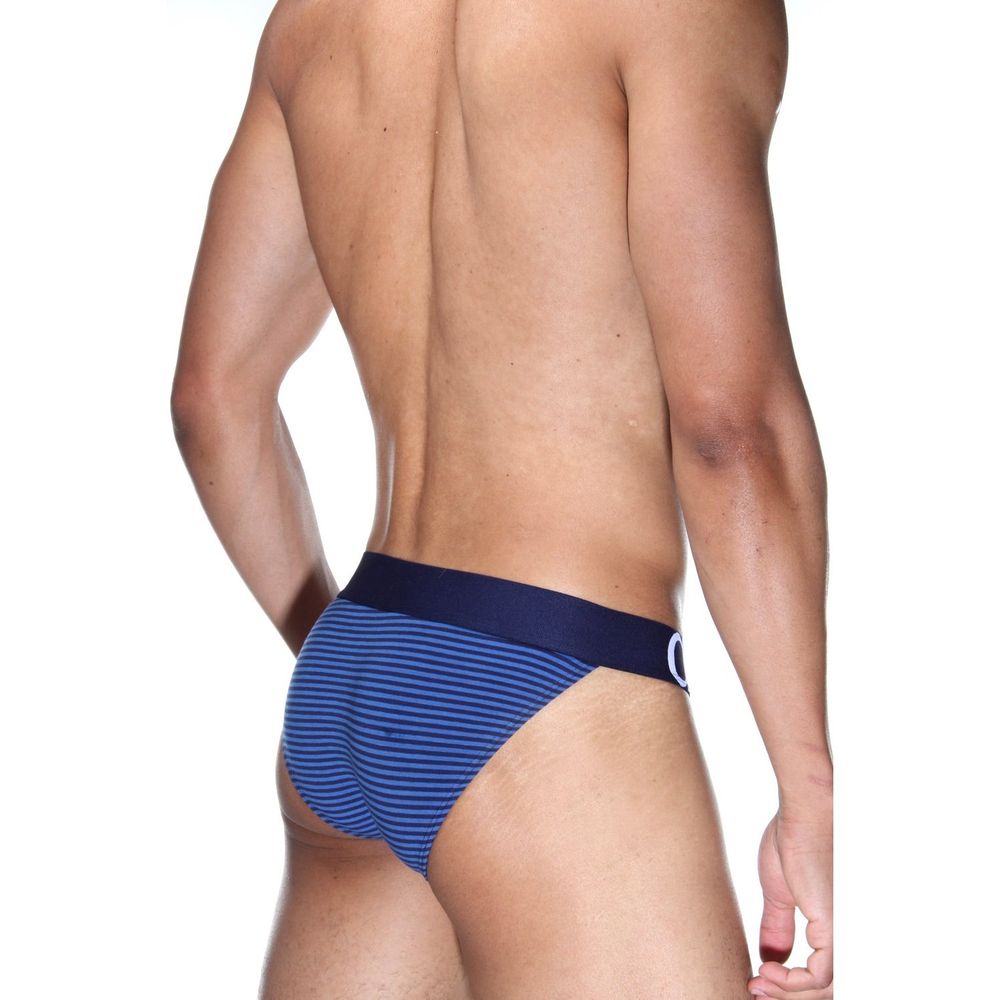 Мужские трусы танга синие в полоску DARKZONE DZN6173