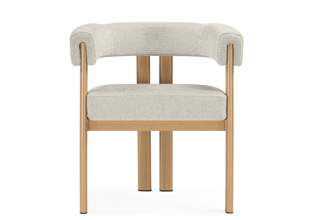 Стул на металлокаркасе Woodville Selma бежевый, бук