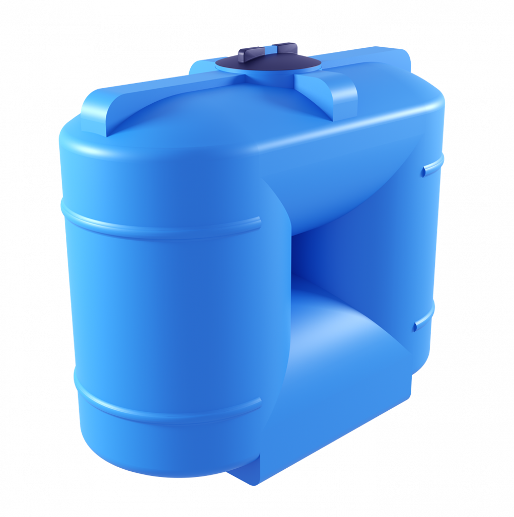 Ёмкость пластиковая пищевая Мультпласт В-1000 1000 л. прямоугольная (153x76x131см;40кг;синий) - арт.555434.3