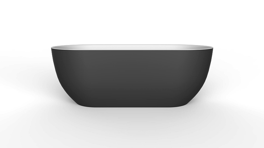 Акриловая ванна BelBagno 170x80 BB70-1700-800-W/NM Черная Белая без гидромассажа