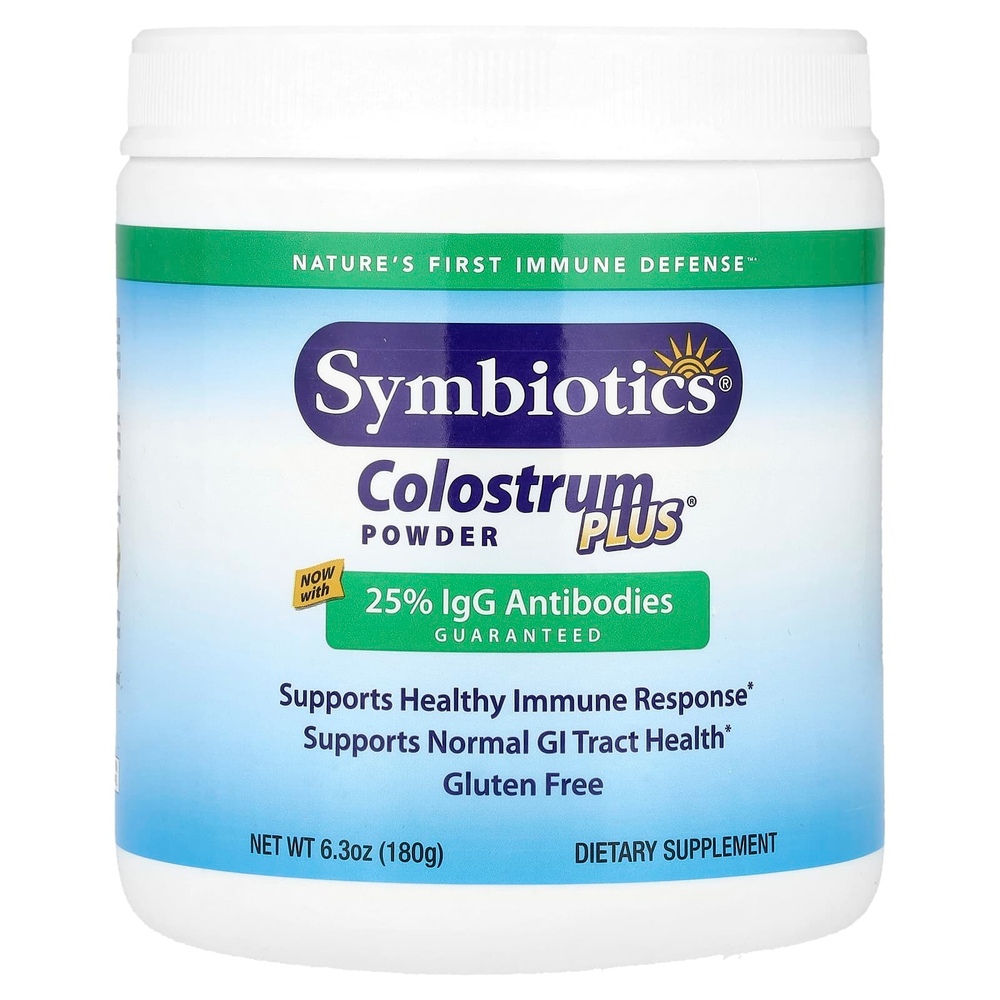 Symbiotics, Colostrum Plus®, молозиво в порошке, 180 г (6,3 унции)