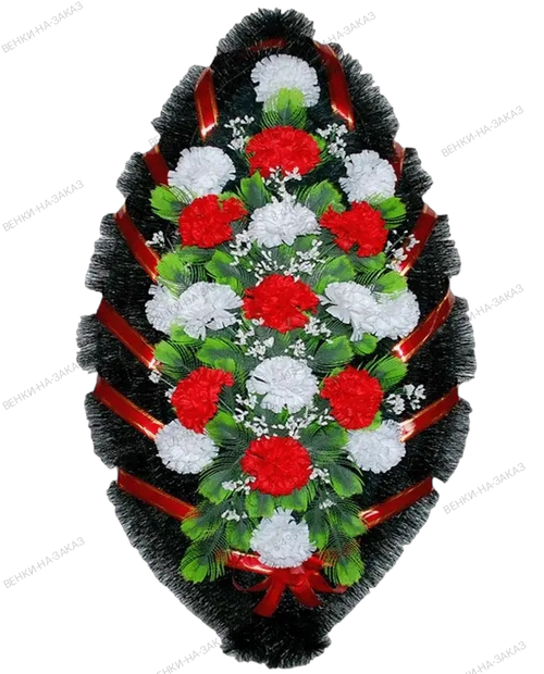 Траурный венок «Стандарт» №08 (110 см)