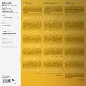 Itzhak Perlman, Carlo Maria Giulini, Chicago Symphony Orchestra / Brahms: Violin Concerto (LP)