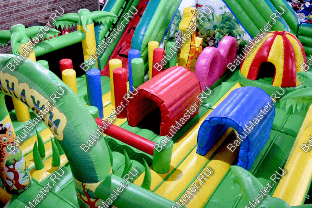 Коммерческий надувной батут "Джунгли малый"