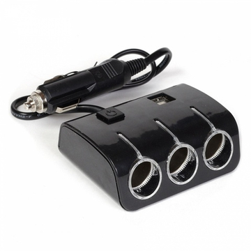 Разветвитель авто Olesson NO.1506 (2USB /3Sockets)