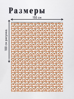 Оксфорд с принтом 3 метра №2 240 D