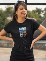 Футболка принт Москва