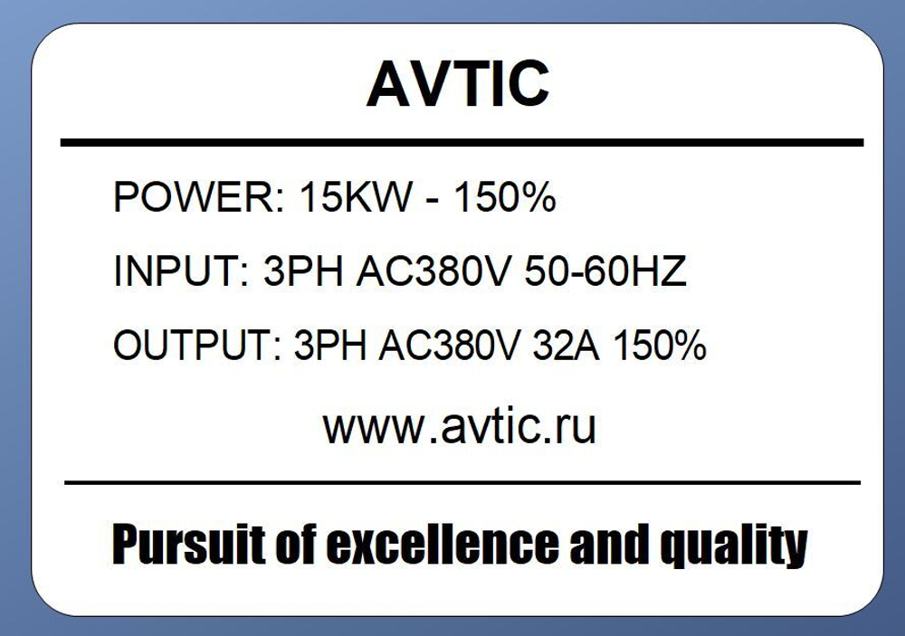 Преобразователь частоты M153TVB-150% 15 кВт 380В