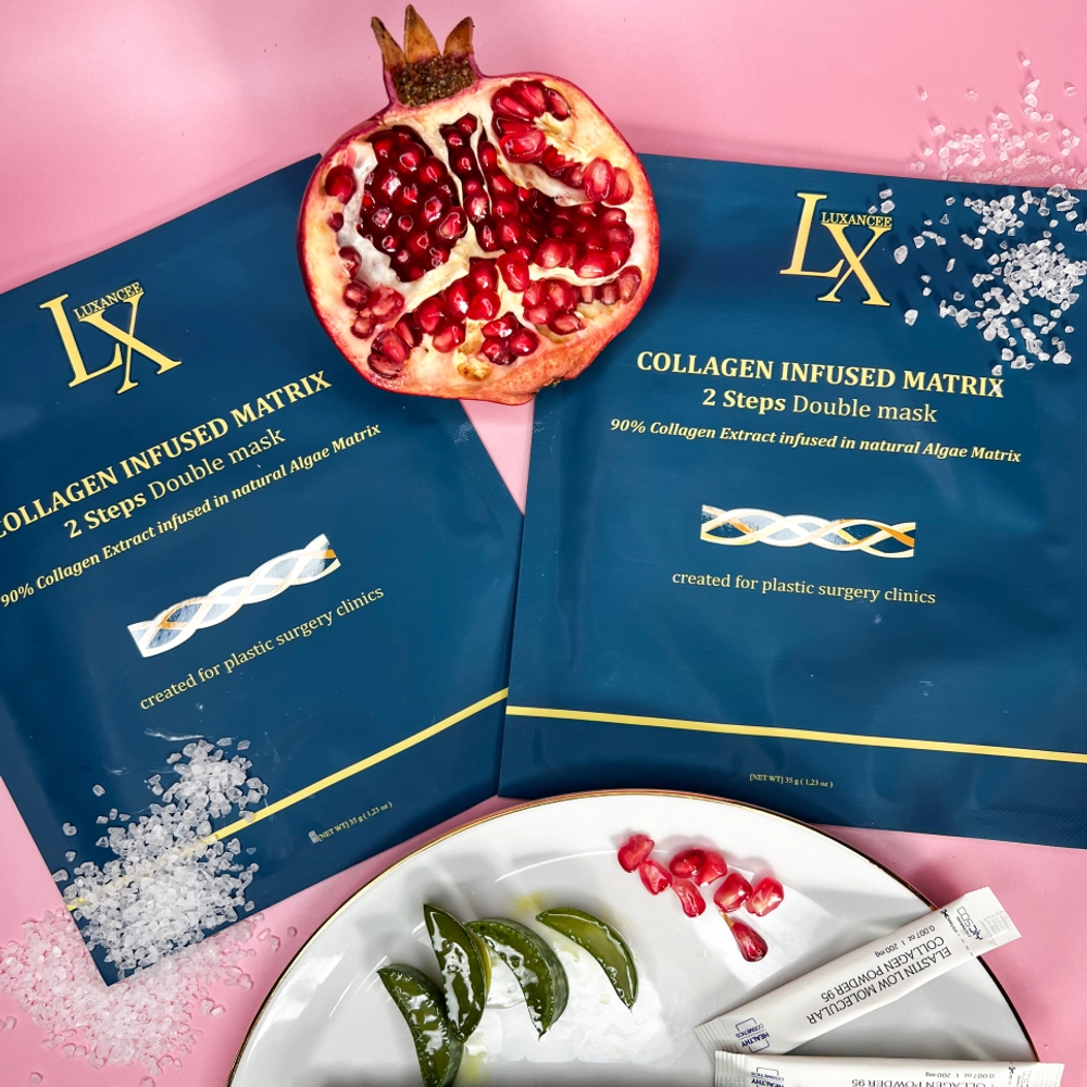 LUXANCEE COLLAGEN INFUSED MATRIX 2 STEP DUBLE MASK