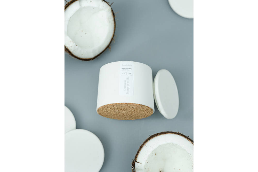 Свеча ароматическая GoodNight Oatmeal Honey & Milk, 113g